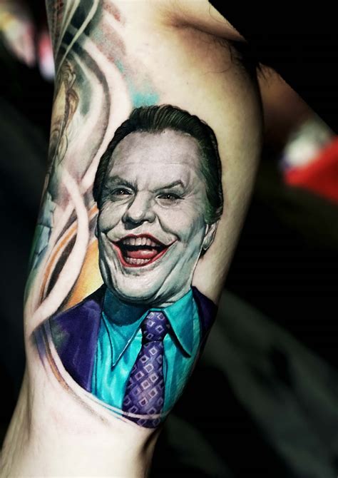 jack nicholson joker tattoo